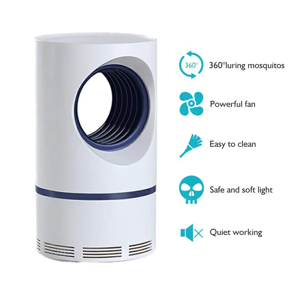 USB Mosquito Killer Lamp – Powerful UV Mosquito Trap | Silent & Chemical-Free Insect Catcher for Home & Office