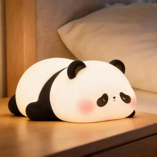 Rechargeable Panda Silicone Table Lamp – Soft LED Night Light for Kids & Bedroom